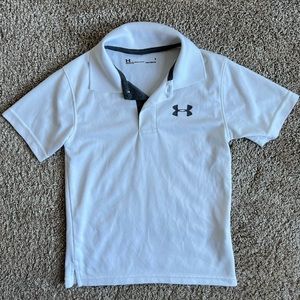 🆕 Under Armour bright white polo size 5